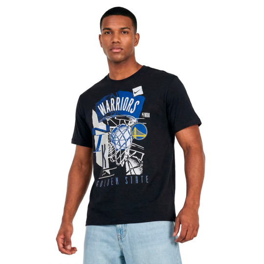 T-Shirt Nike Golden State Warriors Courtside OGC Vintage Black