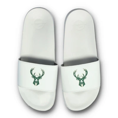Motto Milwaukee Bucks White Flip-flops
