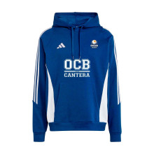 Sweatshirt Con Capucha Tiro 24 Cotton Oviedo Club Baloncesto Niño CANTERA Team Navy Blue-White