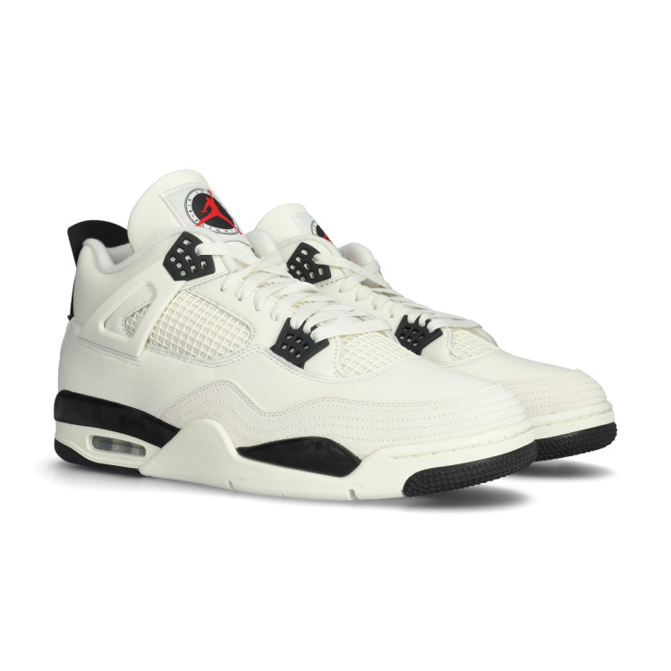 NIB Air Jordan 4 Retro ‘Fight Club’ Basketball Shoes Sail/Black/Univ Red M6/W7.5 JORDAN Grade-School Air 4 Retro  main image 3