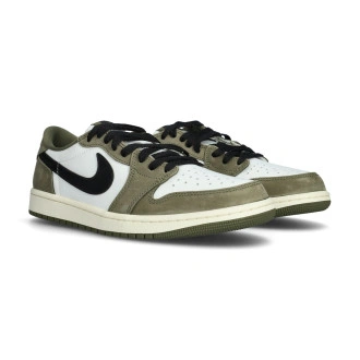 Zapatilla Air Jordan 1 Retro Low OG Medium Olive And Summit White Medium Olive-Black-Summit White-Sail