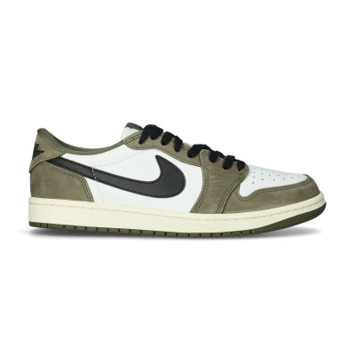 Sapatilha Air Jordan 1 Retro Low OG Medium Olive And Summit White