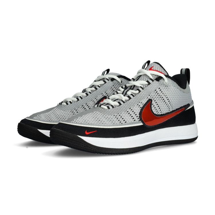 Basketball Shoes Nike Book 2 Spiridon Metallic Silver-Sport Red