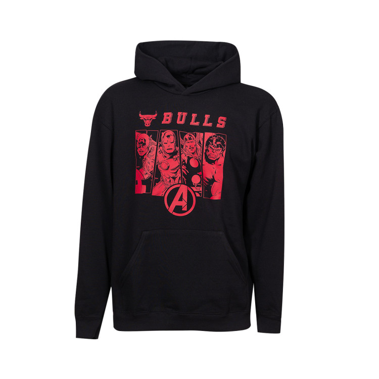 Sweatshirt Nike Kids Chicago Bulls - Marvel X NBA Black