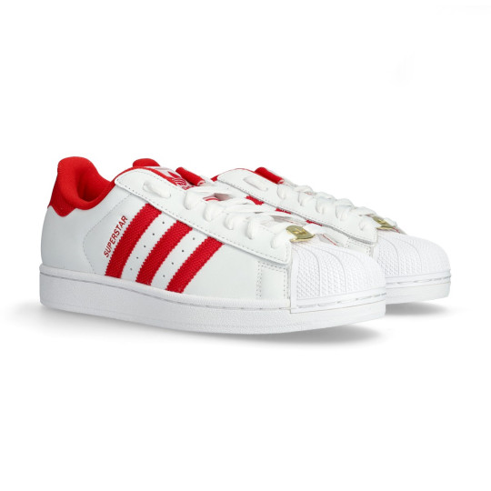 adidas gazelle silver green womens adidas Originals Superstar II - Better Scarlet/Core Black/Matte Gold  -Trainers main image 0