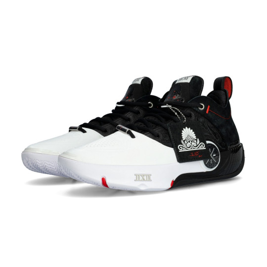 black and white basketball shoes