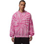 Brooklyn Festival Tie Dye Fleece-Iced Carmine-Pinksicle-(Pale Ivory)