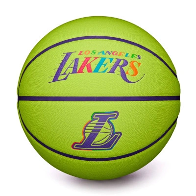 NBA Team Neon Los Angeles Lakers Ball