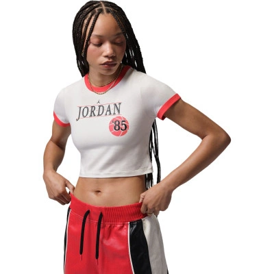 Camiseta Bball Word Ringer Mujer