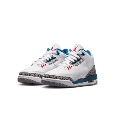Kids Air Jordan 3 Retro True Blue Shoes