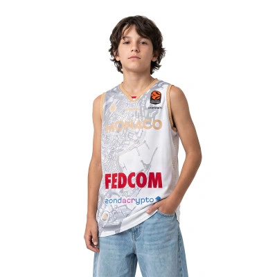 AS Monaco EuroLeague Second Kit for Kids Jersey