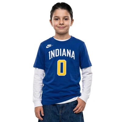 Camiseta Indiana Pacers Essential Hardwood Classics Tyrese Haliburton Niño