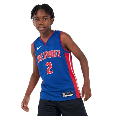 Camiseta Detroit Pistons Swingman Icon Edition Cade Cunningham Niño