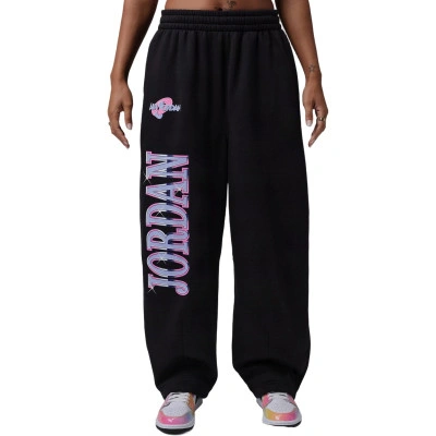 Calças Space Jam Fleece Open Hem Mujer