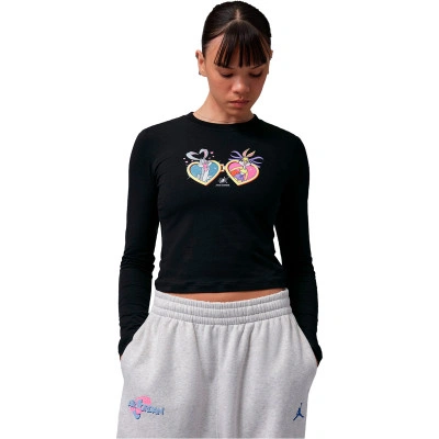 Playera Gfx Space Jam Manga Larga Mujer