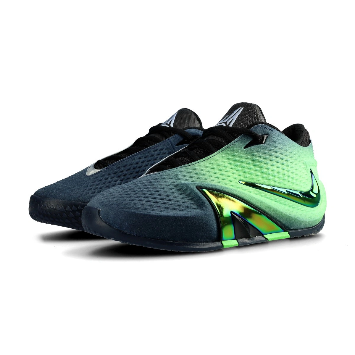 Basketball Shoes Nike Ja 4 Nightmare Obsidian-Black Voltage Green