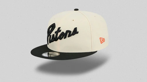 Flat peak caps